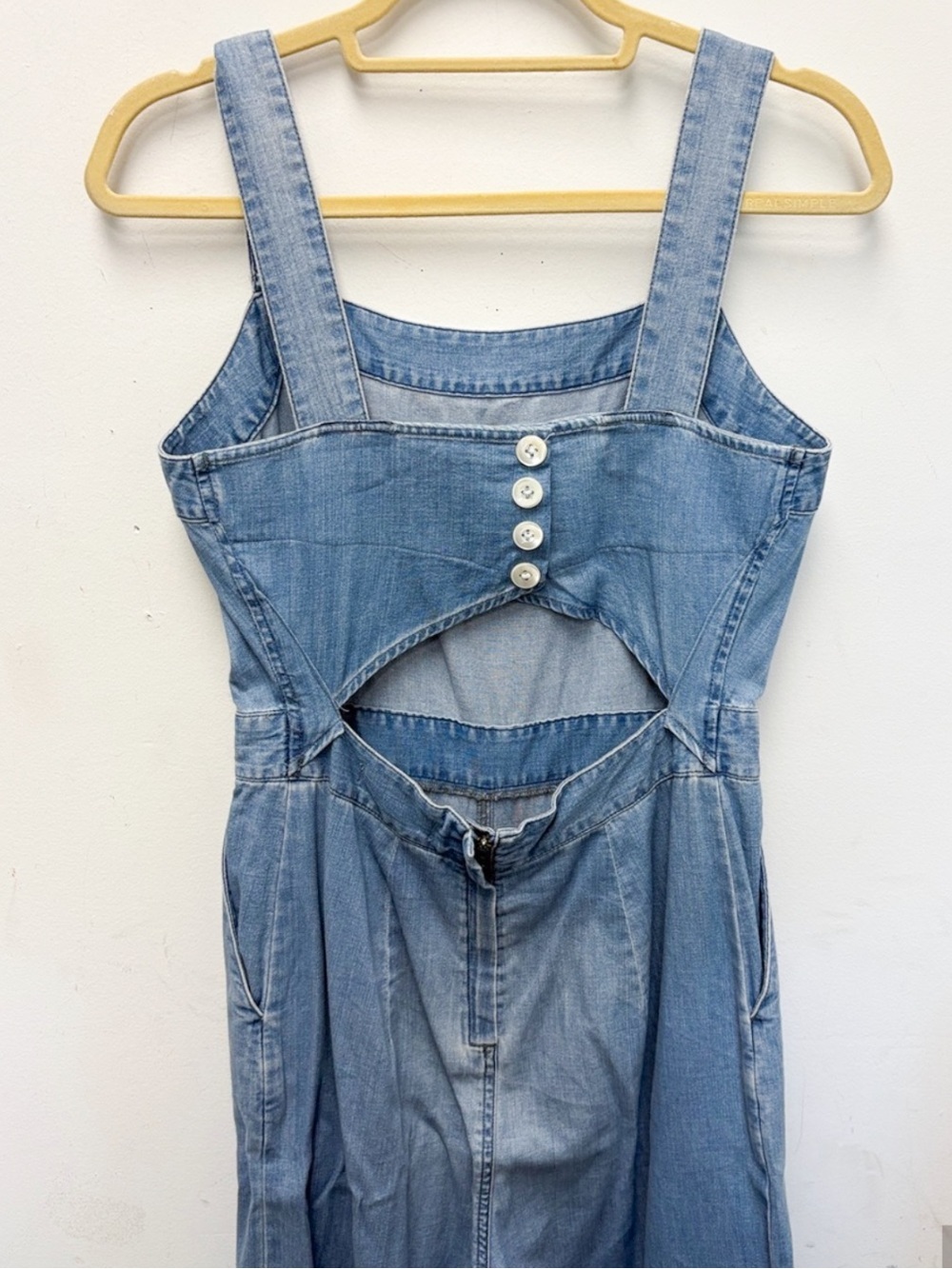 Madewell Light Blue Denim jumpsuit